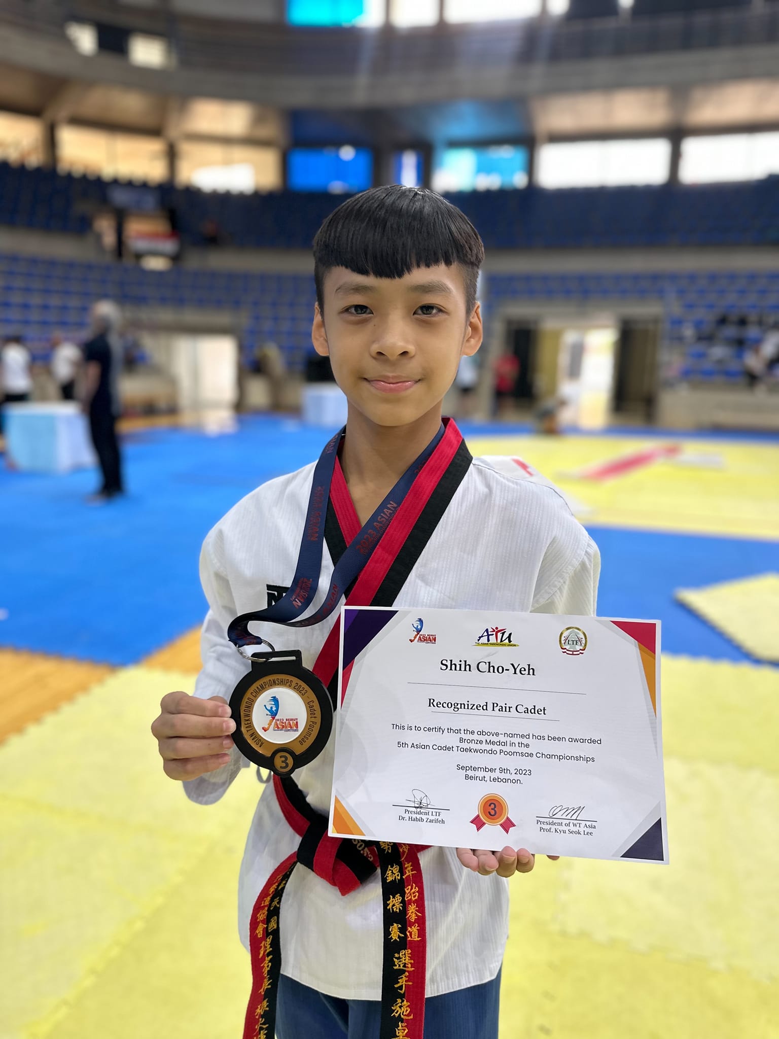 恭喜本校參加2023年亞洲少年跆拳道品勢錦標賽成績斐然5