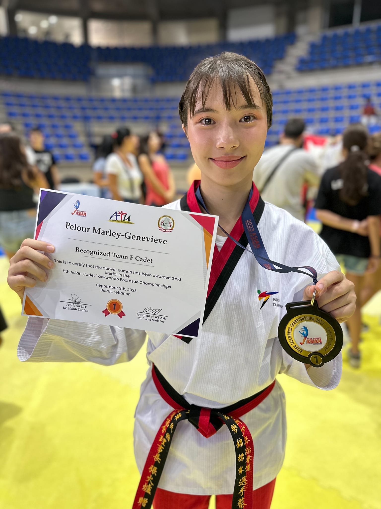 恭喜本校參加2023年亞洲少年跆拳道品勢錦標賽成績斐然6